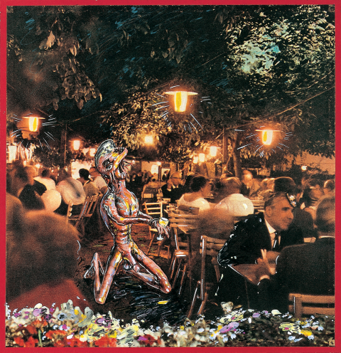 Wien, Heuriger in Grinzing (Ein Führer durch Österreich für ausserirdische Wesen Nr.9) 1964/65 © Attersee