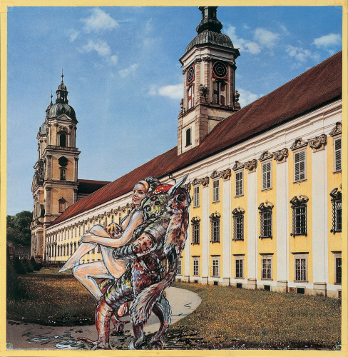 OÖ,Stift St. Florian (Ein Führer durch Österreich für ausserirdische Wesen Nr.4) 1964/65 © Attersee