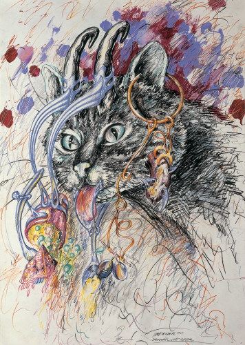 Servierlustkatze 1974 © Attersee