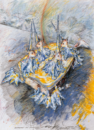 Butterbrot mit Rehflocken 1974/75 &copy; Attersee